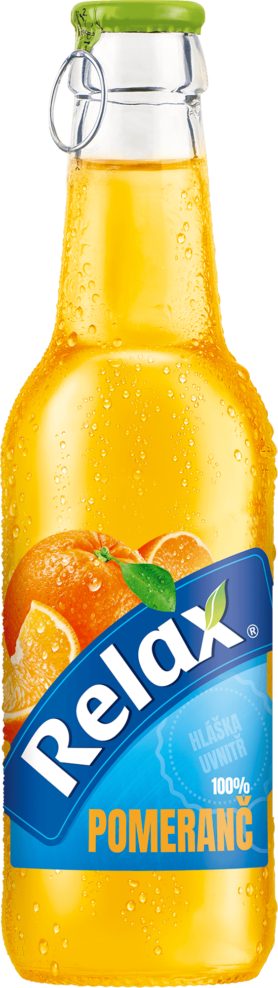 100% pomeranč - 250 ml / Skleněná láhev
